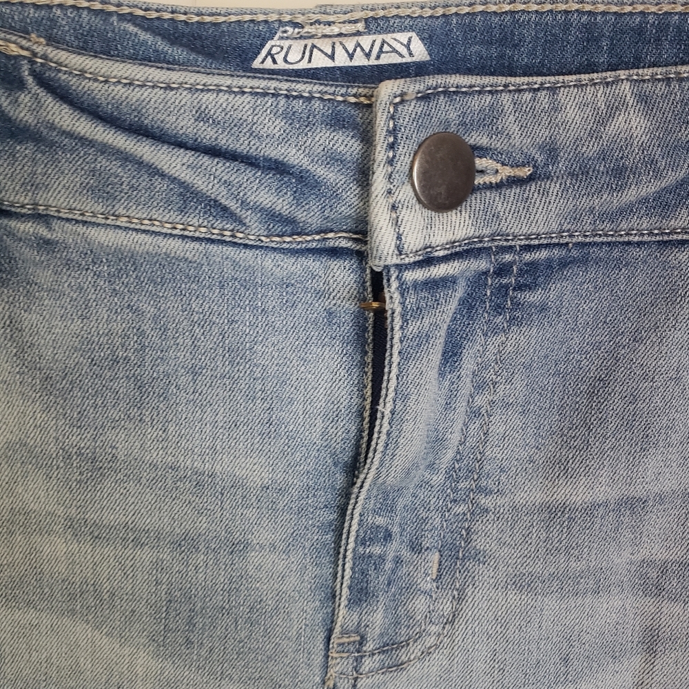 PROJECT RUNWAY Blue Skinny Jeans Size Junior 10 - Picture 8 of 10